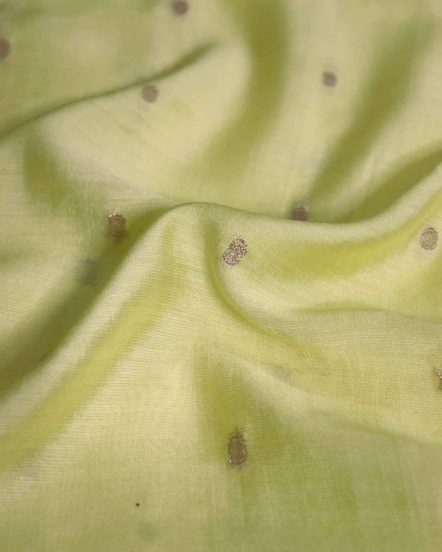 Bright Yellow Cotton Silk Saree