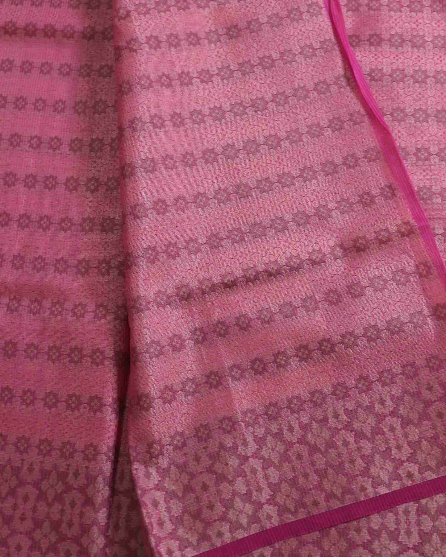 Pink Kota Silk Saree
