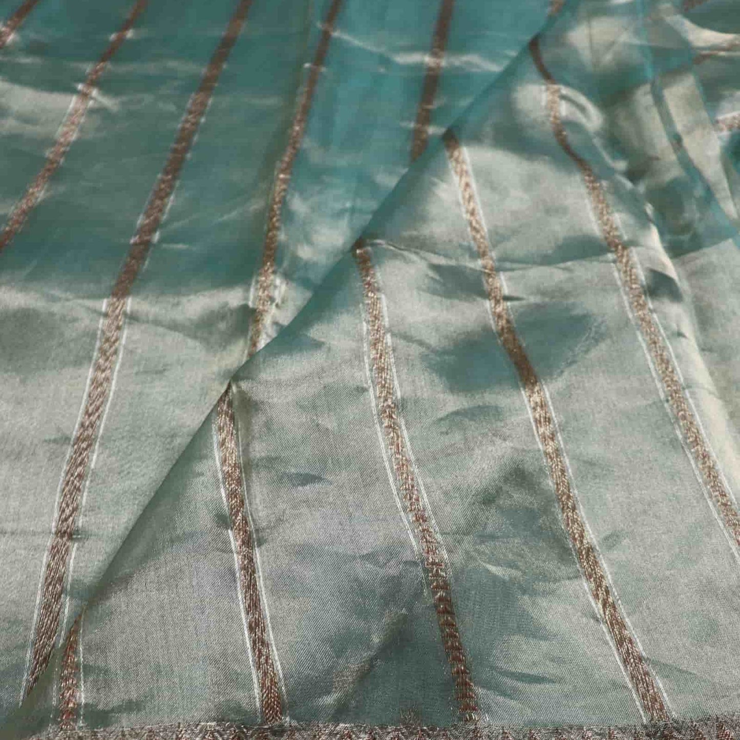 Pastel Green Pure Tissue Saree