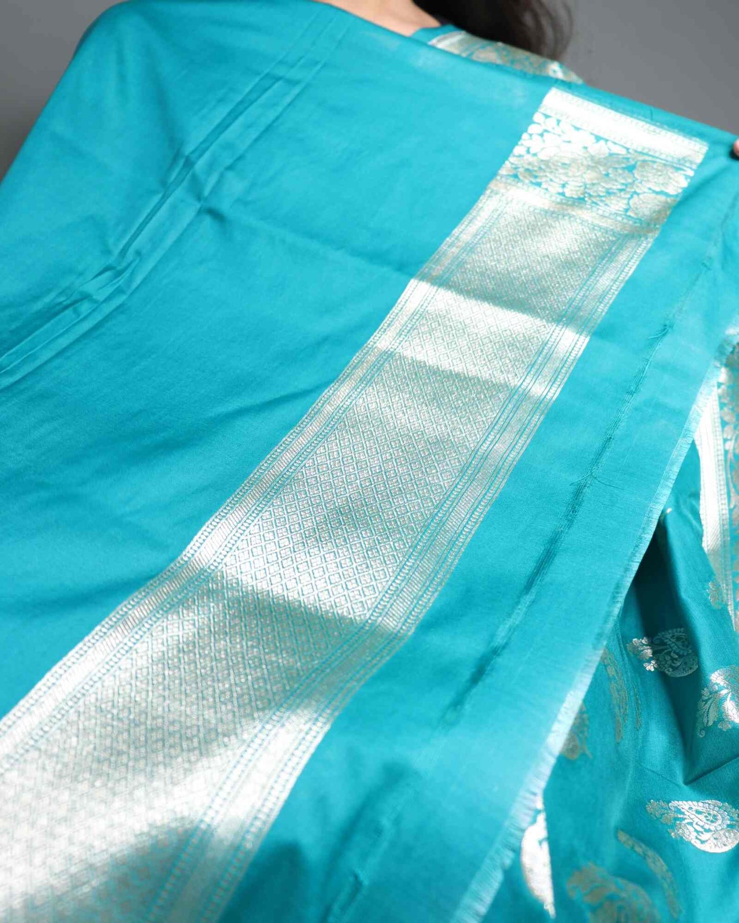 Green Semi Mashru Silk Banarasi Saree