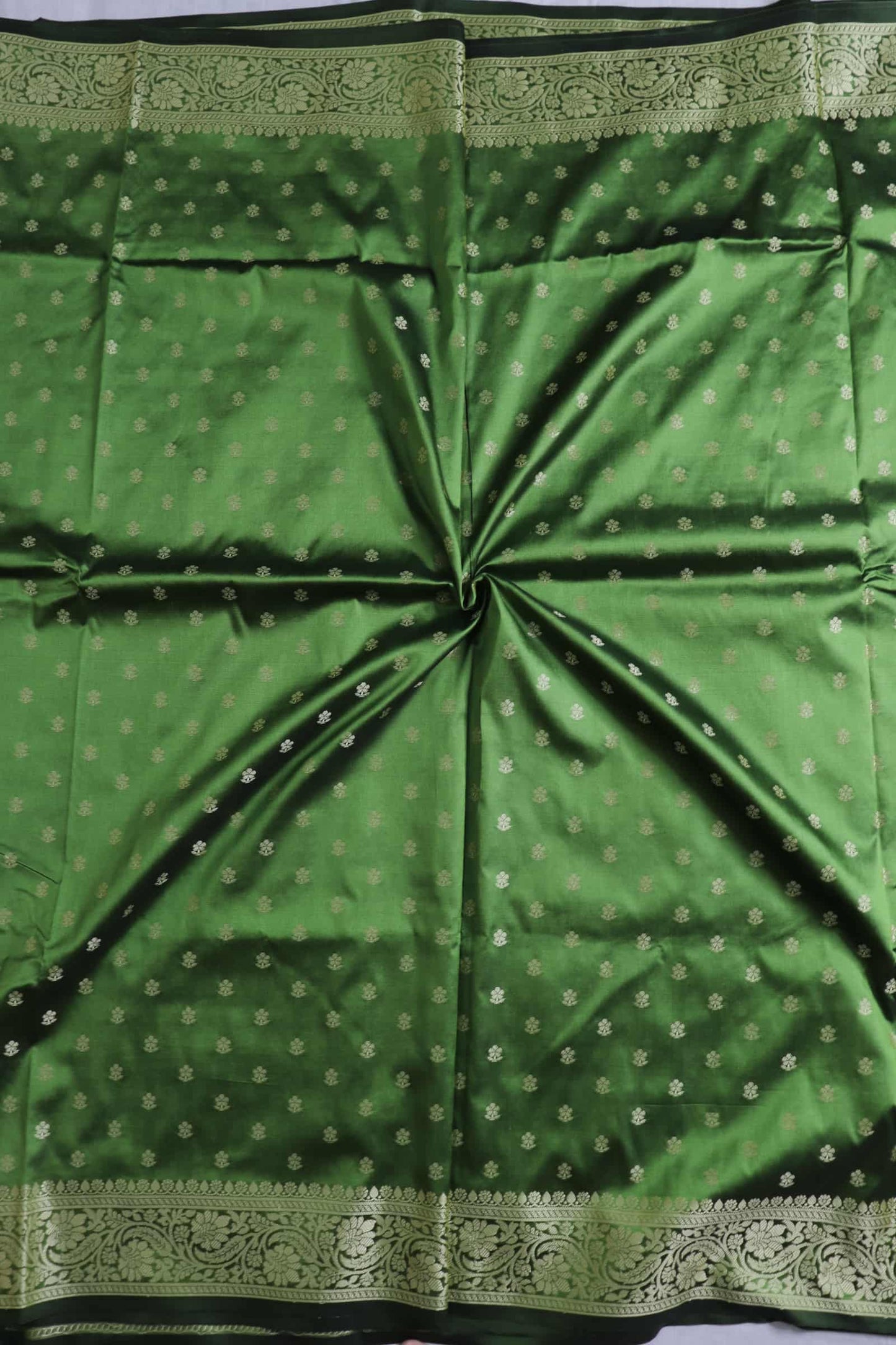 Green Resham Silk Saree