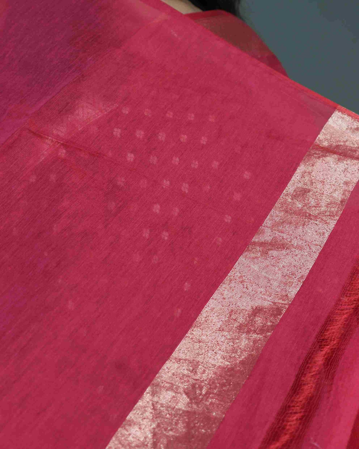 Pink Cotton Silk Banarasi Saree