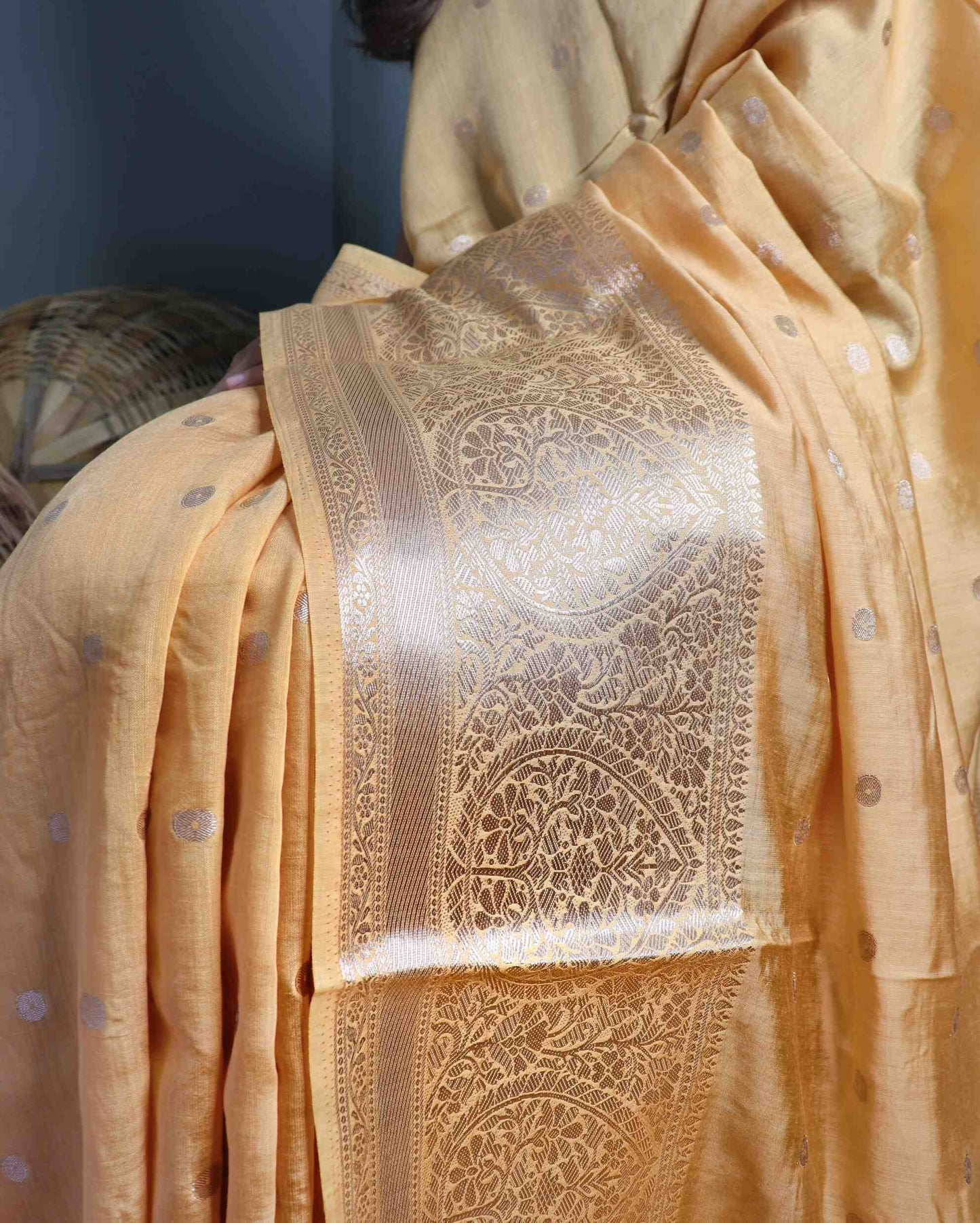 Honey Cotton Silk Banarasi  Saree