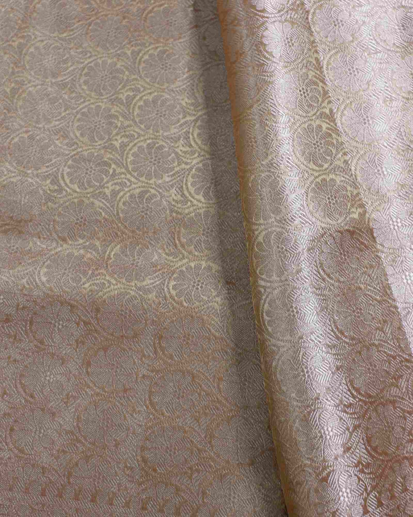 Beige  Tissue Silk Banarasi Saree