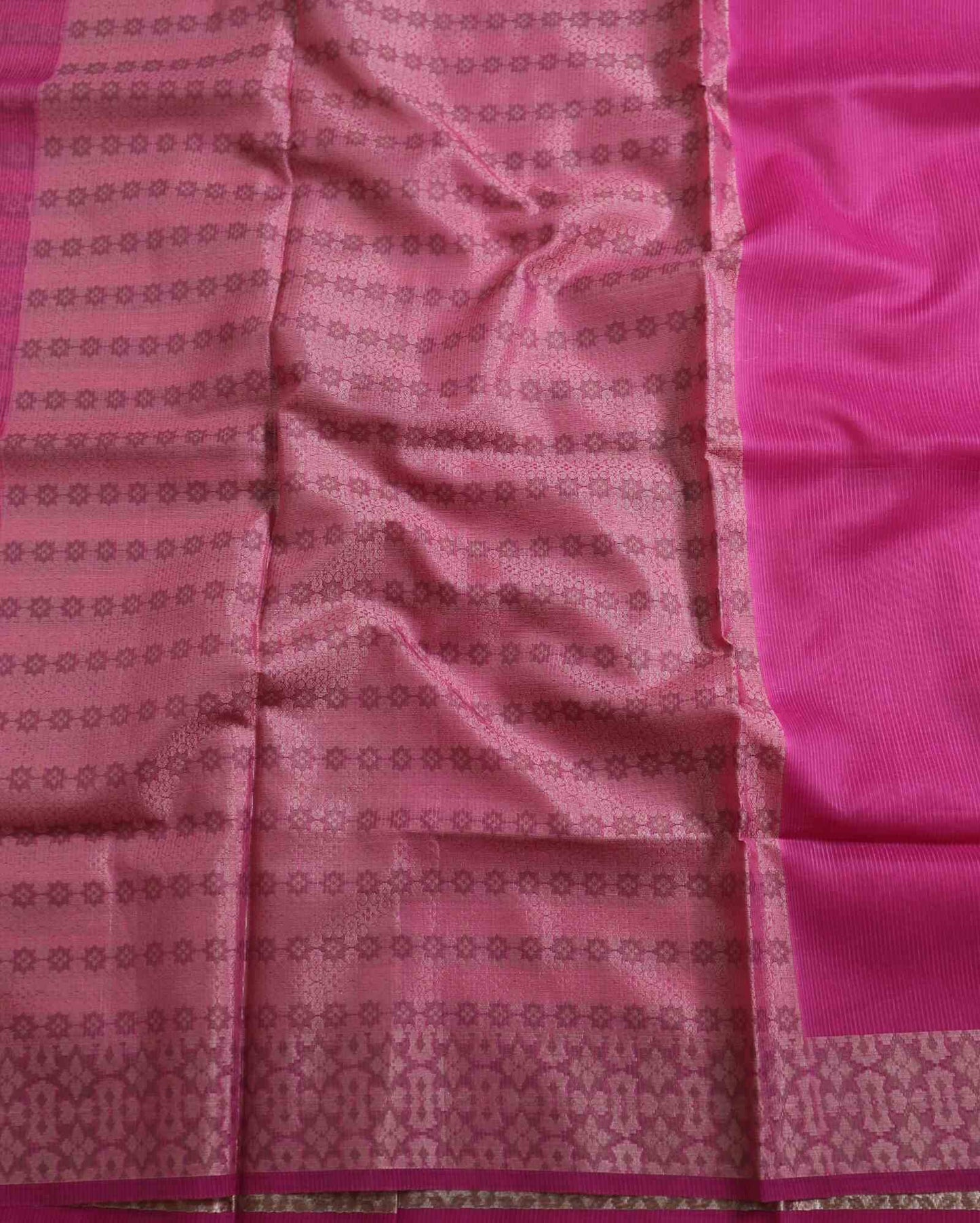 Pink Kota Silk Saree