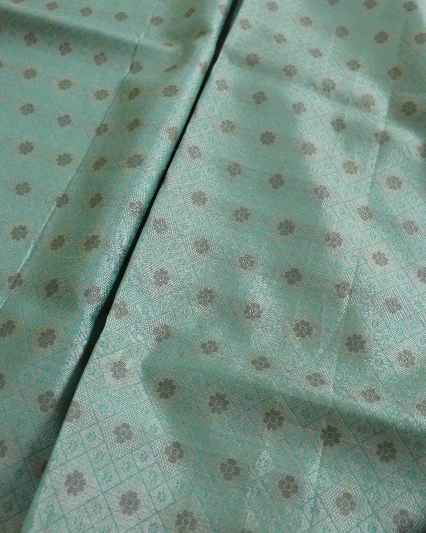 Sea Green Kota Silk Saree