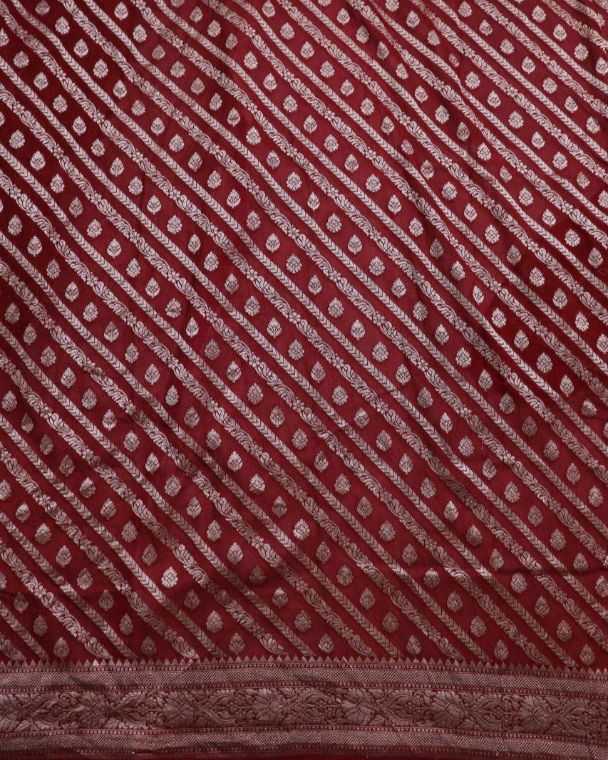 Brown Khadi georgette Saree