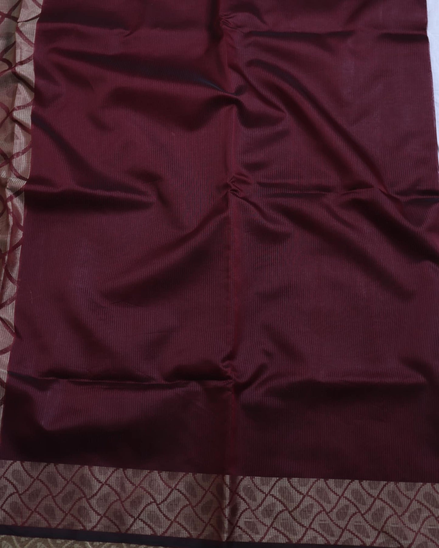Brown Kota Silk Saree