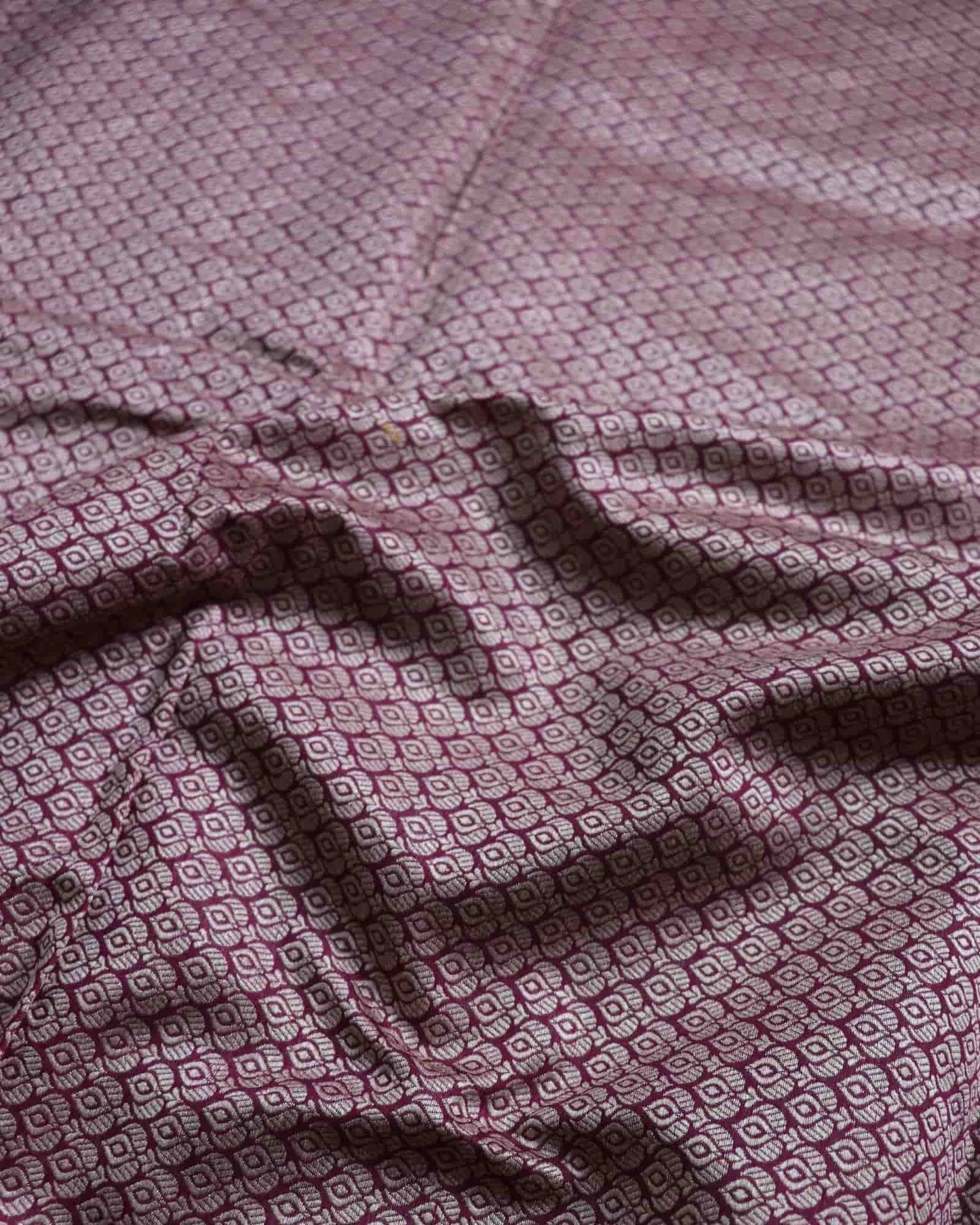 Magenta Cotton Silk Banarasi Saree