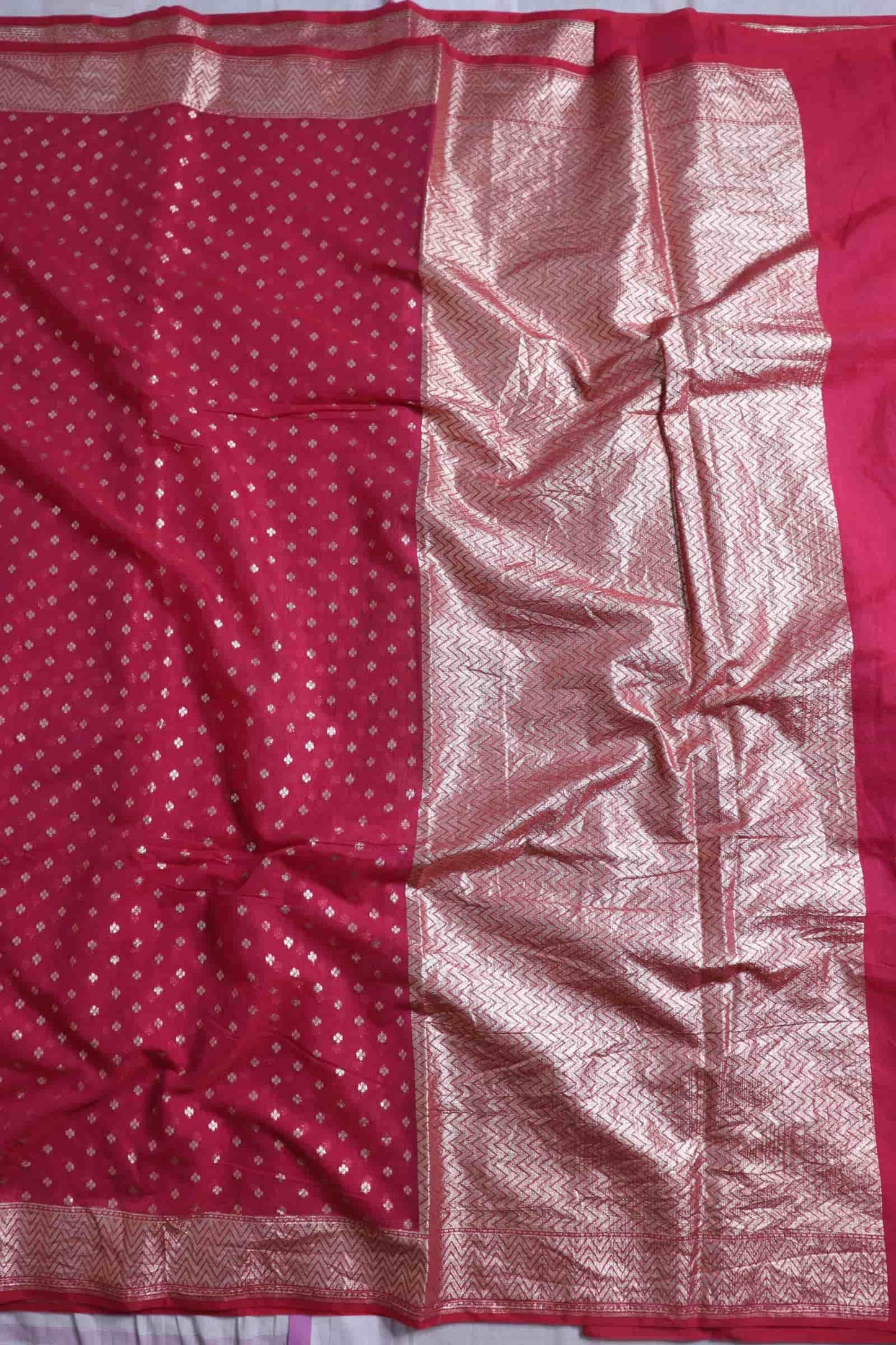 Pink Cotton Silk Banarasi Saree