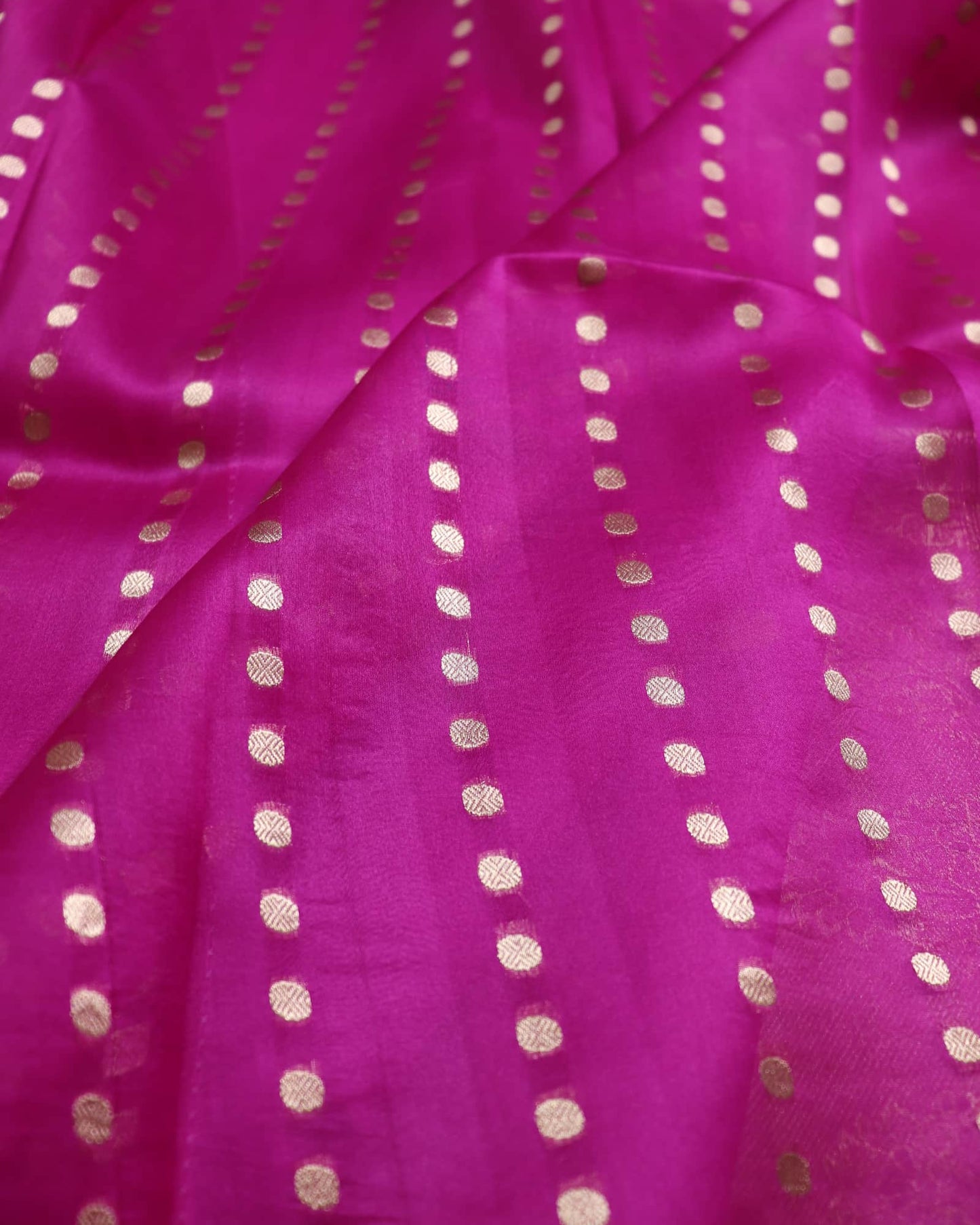 Dual shade Pink Pure Handloom Kora Silk Banarasi Saree